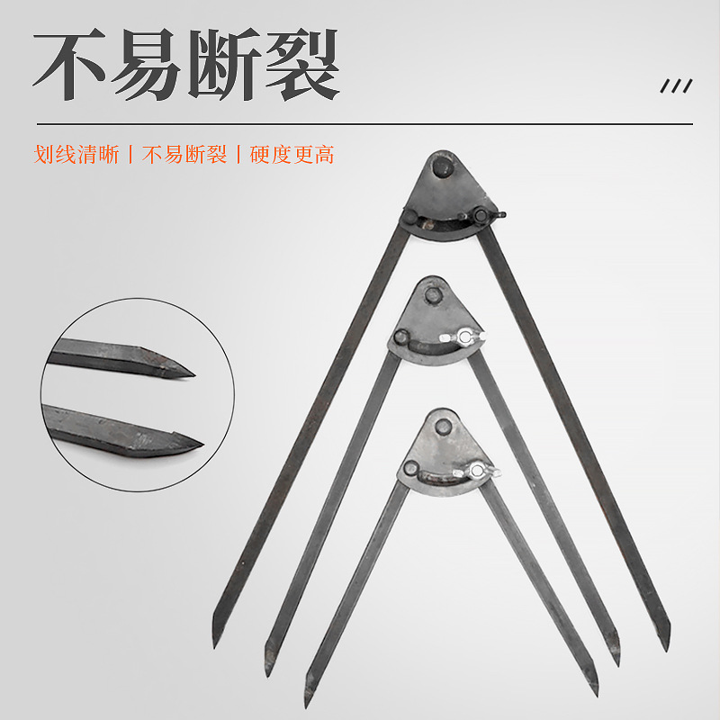 Designated for Use by Fitters: Alloy Circle Scribing Tool for Industrial Use, Woodworking Marking Tool, Mechanical Marking Tool 8- 12-24.6inch