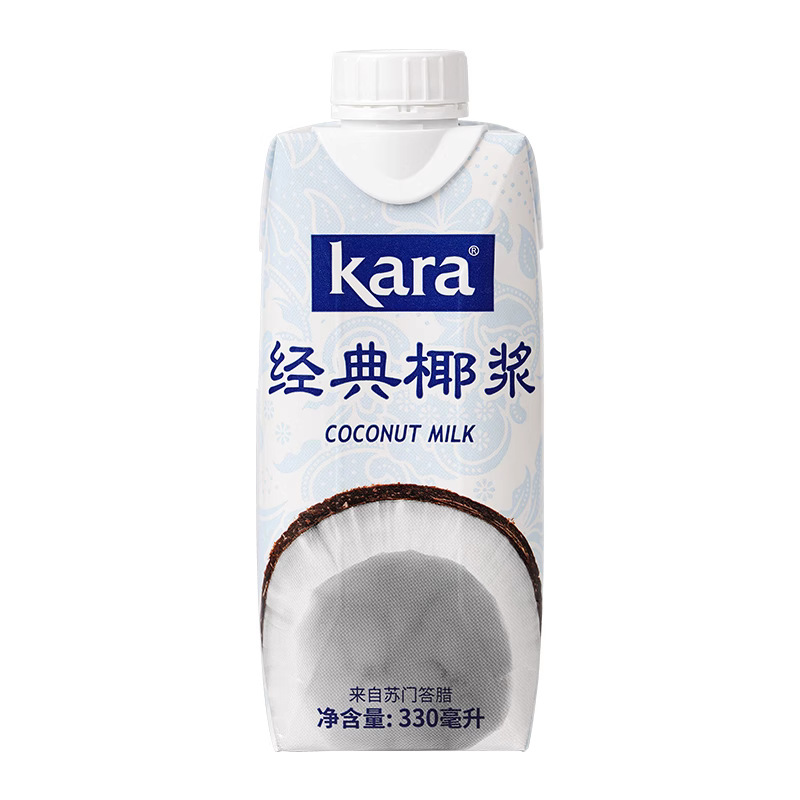 Indonesia Jiale coconut milk kara pure classic 1L whole box coconut milk Similo dessert commercial milk tea shop raw materials