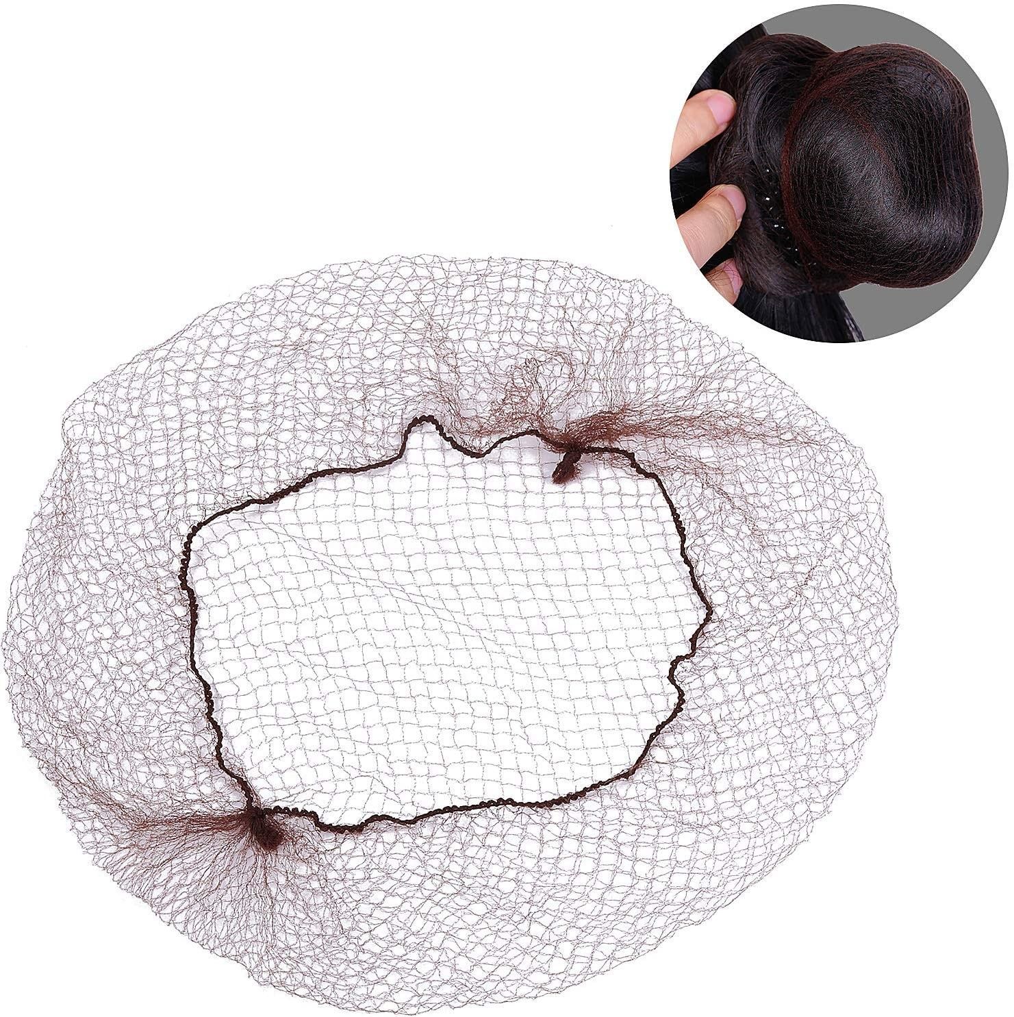 Cross-border Hair Net full size large, medium and small hole disposable nylon invisible Hair Net dance kitchen bundle Hair