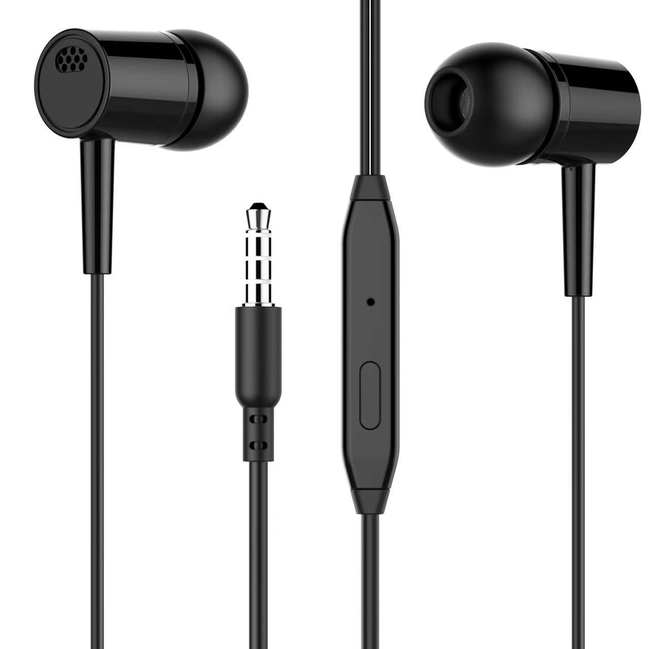 D21 computer game headset in-ear mobile phone computer game with earplug wired mobile phone headset factory