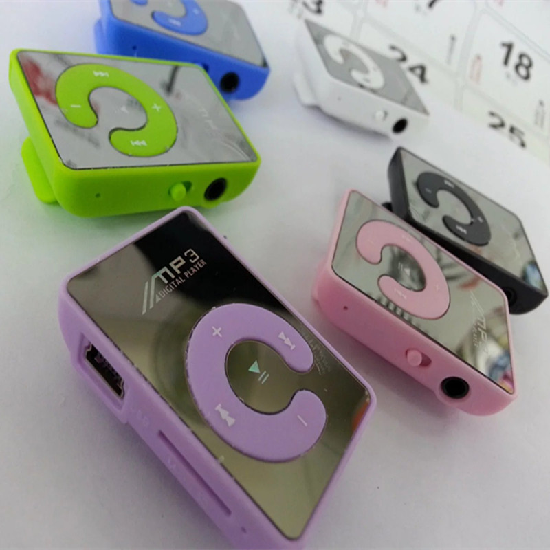 C key mirror card mp3 College student Walkman portable Clip mp3 music player color gift mp3