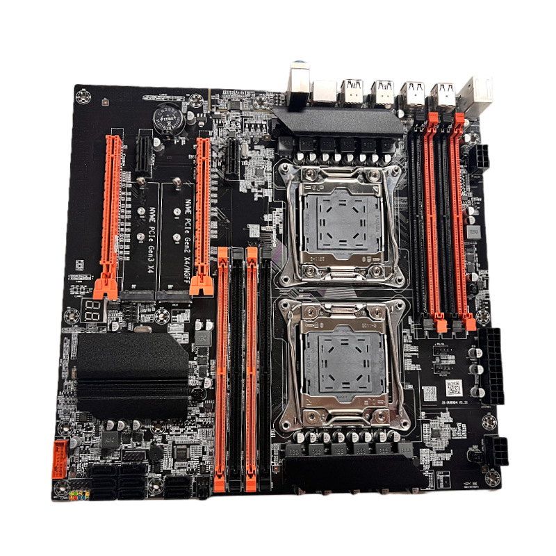 New X99 Dual Motherboard 2011 Pin CPU RECC DDR4 Memory DNF Game Studio Multi-Open