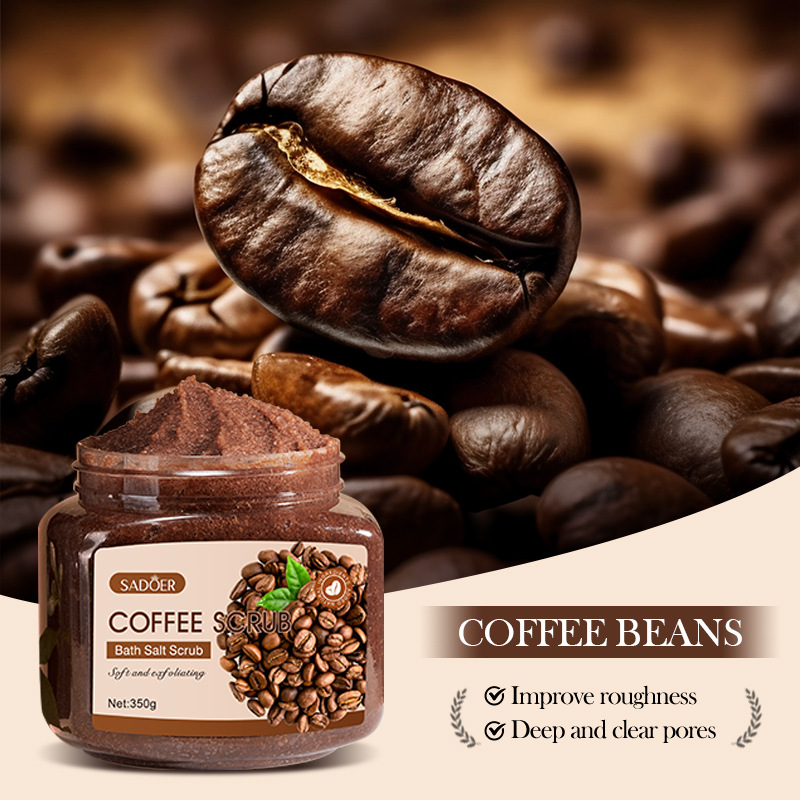 Full English Sadoer Coffee Exfoliating Purifying Scrub Cleansing Body Scrub Cross-Border Foreign Trade Wholesale