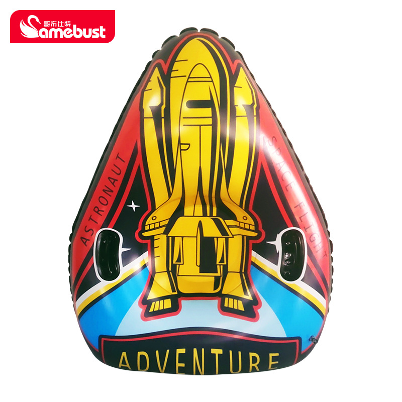 The First Choice for Snow Play Is Inflatable Ski Ring, Triangular Rocket, Adult Winter Outdoor Skiing Toy, Inflatable Ski Tire