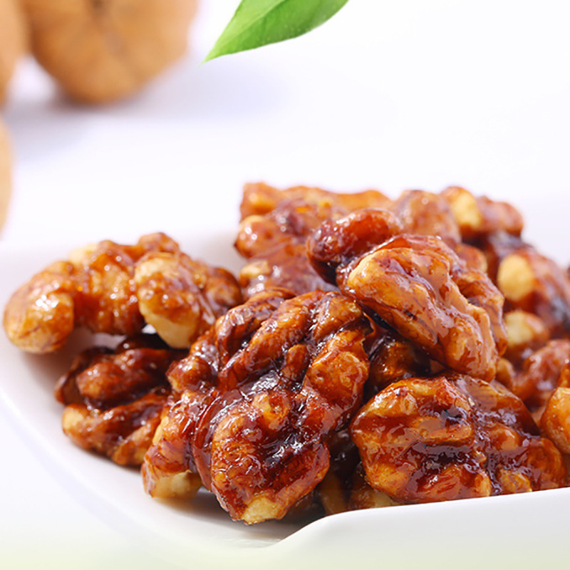 Herbal Honey Amber walnut kernel 168g box gauge 35 packaging nut snack snack coreless crispy dried fruit kernel