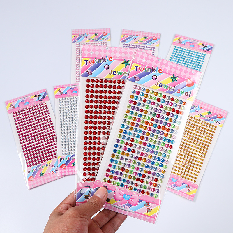 Кросс-бордерные горячие акриловые цветные алмазные наклейки DIY справочник наклейки детские ручной работы декоративные алмазные наклейки