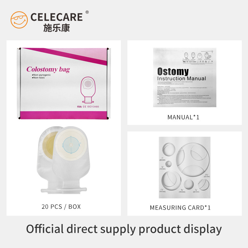 Export Amazon Xerokang A003 ostomy bag one-piece stool bag anorectal ostomy bag disposable open pocket