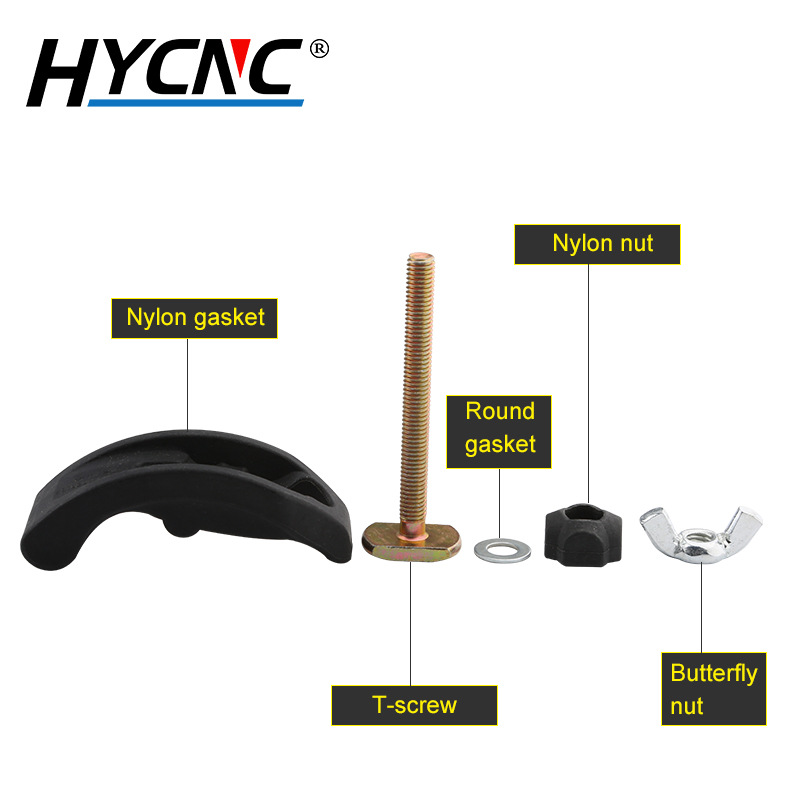 Bow Pressure Plate Cnc Milling Machine Engraving Machine Accessories T-Groove Workbench Nylon Plastic Material Clamp Pressure Plate