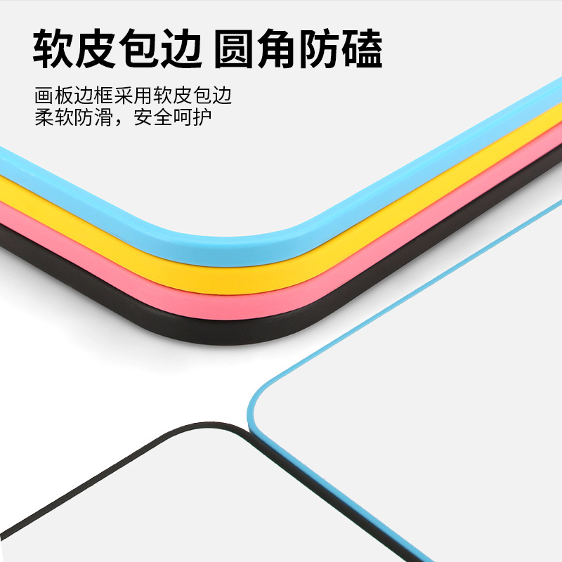 Magnetic mini writing board children's home blackboard erasable live broadcast prompt board handheld bracket small whiteboard