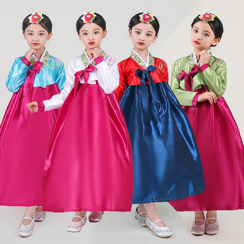 Girl's Korean clothing June 1 new South Korea traditional Korean minority stage children's watch performance dance clothing suit