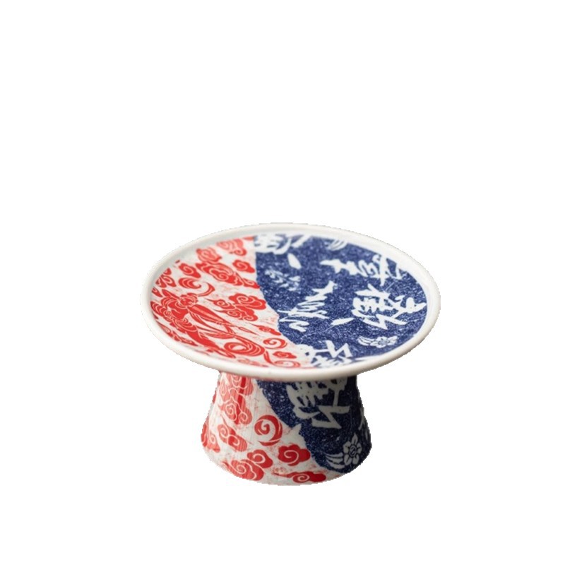 Vintage Blue and White Dragon Pattern Lid Holder for Purple Clay Teapot, Lid Rest, Lid Pad, Teapot Lid Holder, Kung Fu Tea Set Accessories