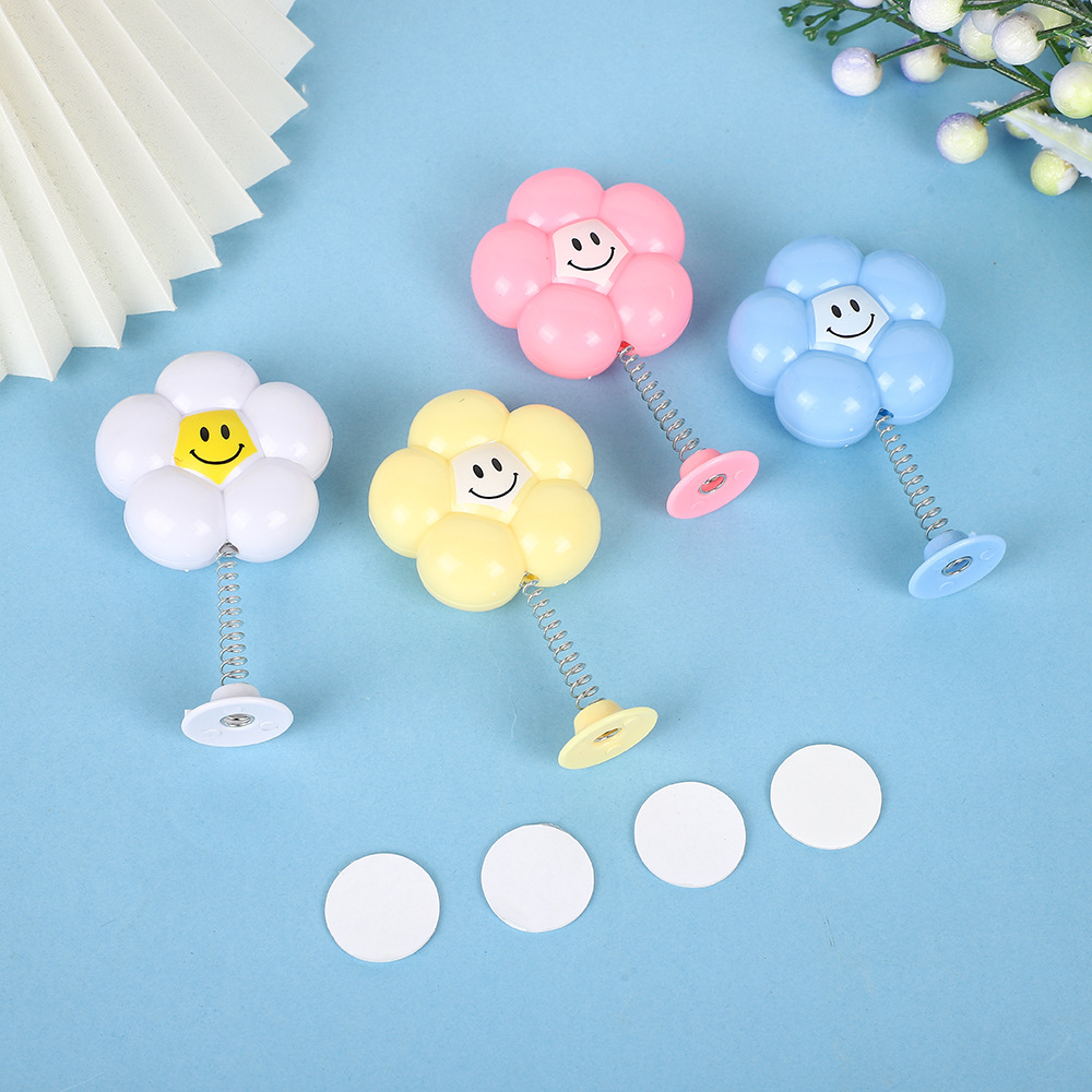 Helmet Shake Flower Helmet Decoration Flower Smiley Flower Sunflower Helmet Ears Kulomi Accessories Car Decoration