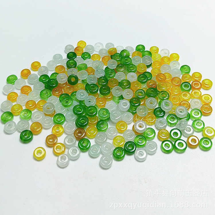 6мм бусины абакус с большим отверстием оптом для ювелирных изделий из нефрита, кварца и других материалов