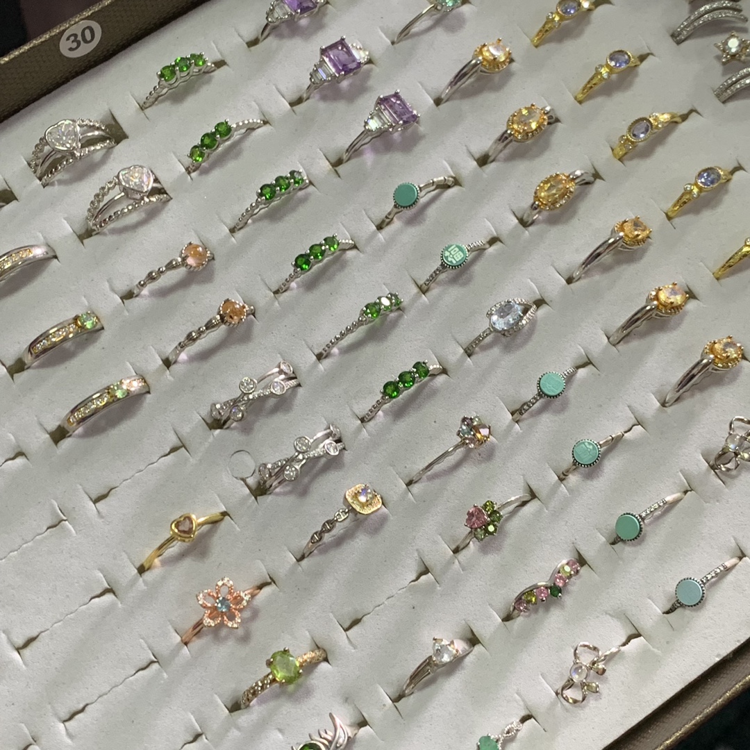 Special Inlay Ring for Live Broadcasting Men's and Women's Earrings Earrings Bracelet Necklace 925 Silver