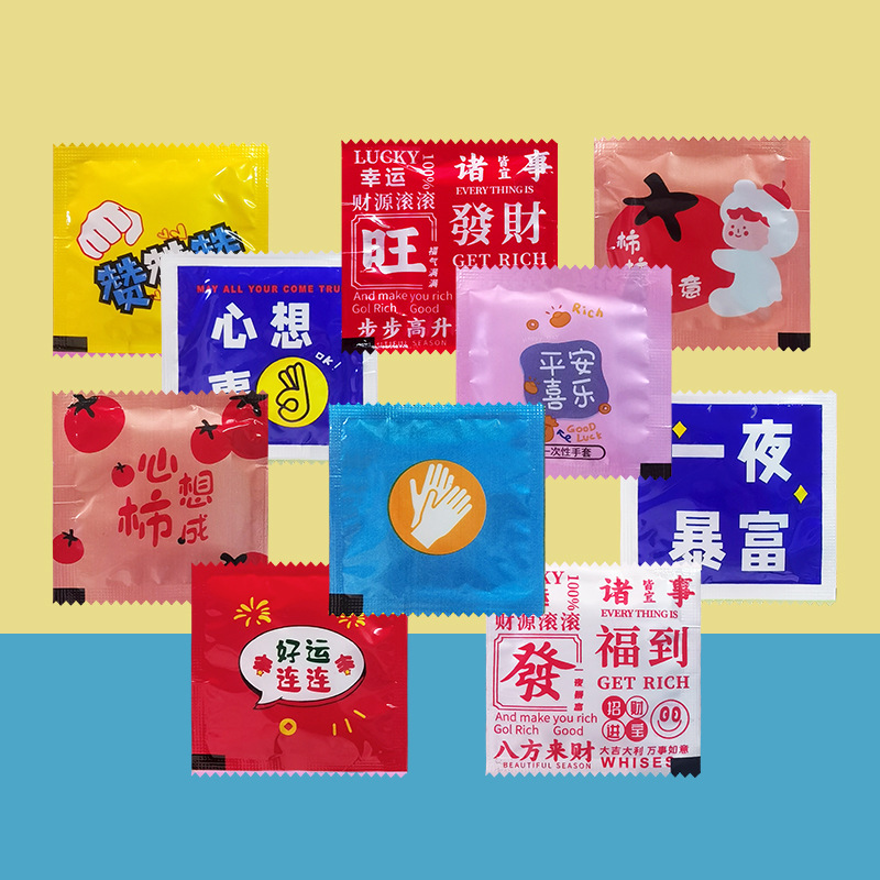 Individually Packaged Disposable Gloves, Housekeeping Cleaning Gloves, Barber Shop Hair Dyeing Hand Mask, Plastic Pe Film Gloves