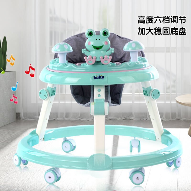 Baby multi-function anti-rollover trolley for baby boys and girls can sit and push the starting car
