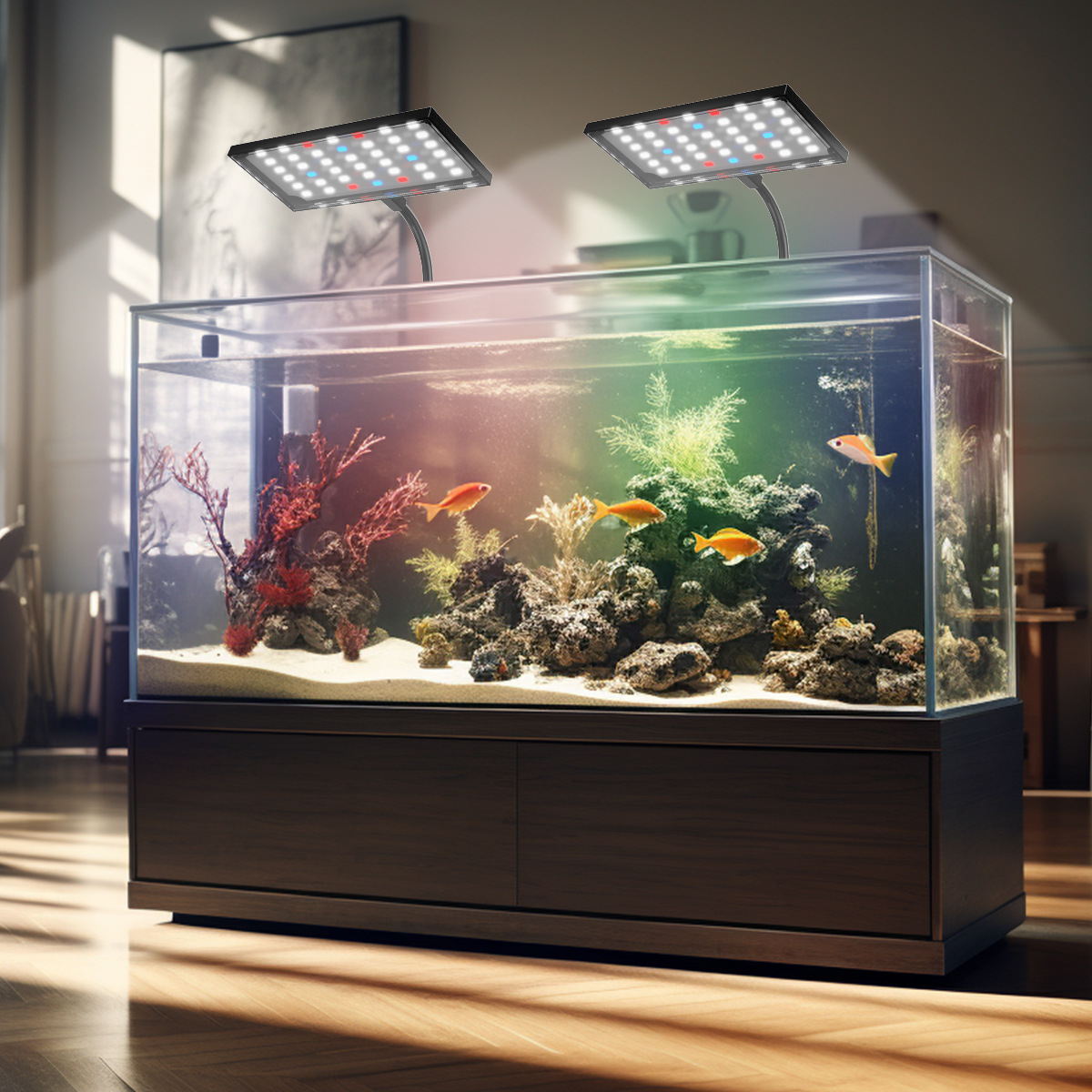 USB fish tank light dimming color LED grass light color dimming DC European regulations American regulations British regulations cross-border LED clip light