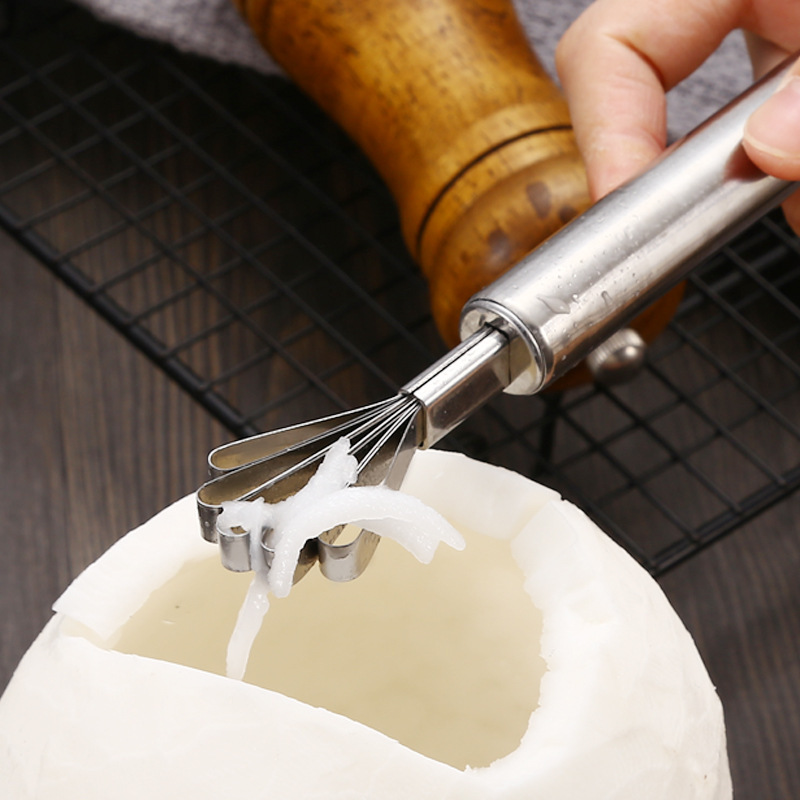 Инструмент для нарезки мякоти кокоса Ручная терка для кокоса Нержавеющая сталь артефакт для нарезки кокоса