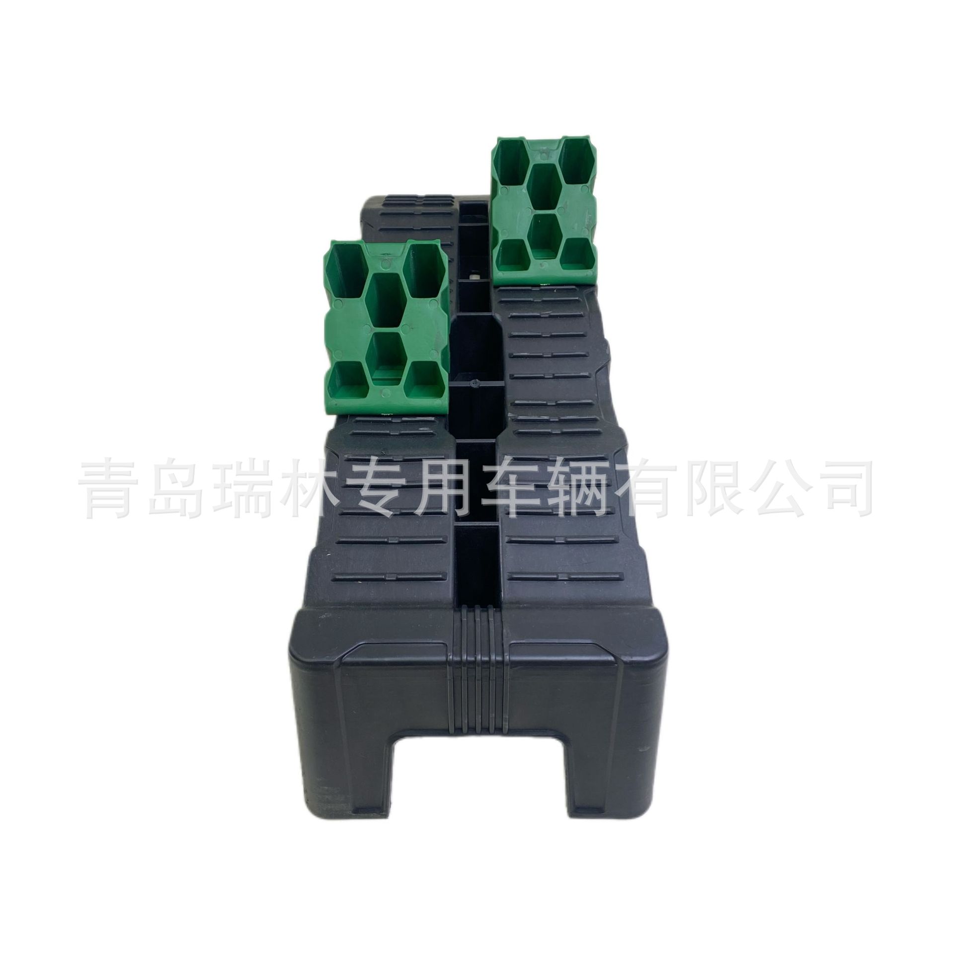 Third-order car ramp stop wheel block leveling block