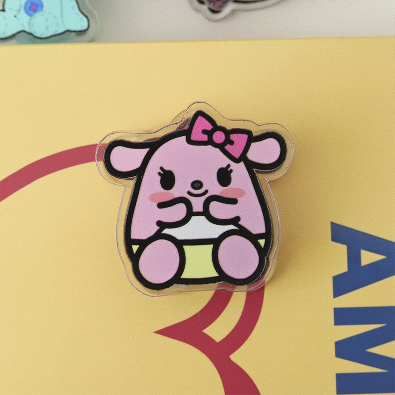 2 yuan seal clip girl heart pp clip ins girl student long tail clip small note clip small gift cute wind