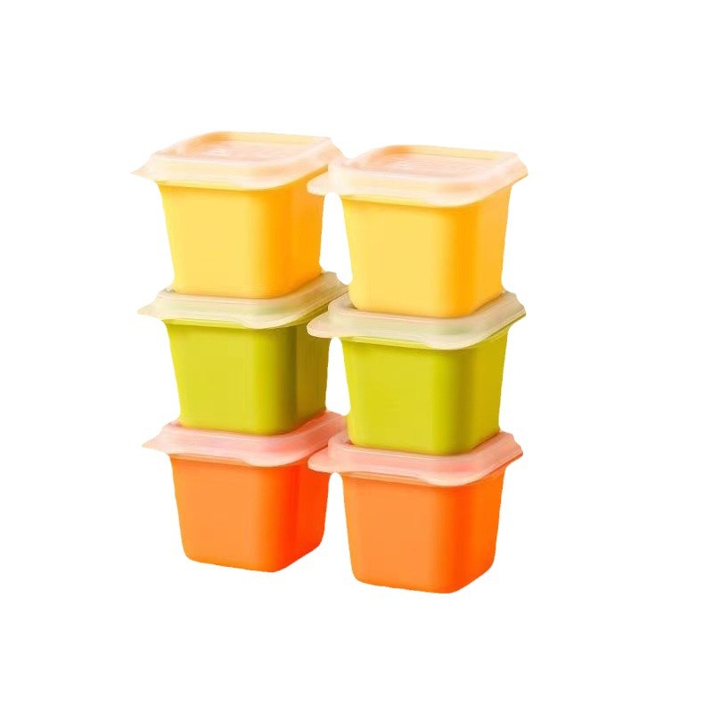 Household Ice Cube Mold One-bite Ice Cube Single Ice Cube Square Ice Box Quick-frozen Easy-to-demold Ice Storage Box with Lid