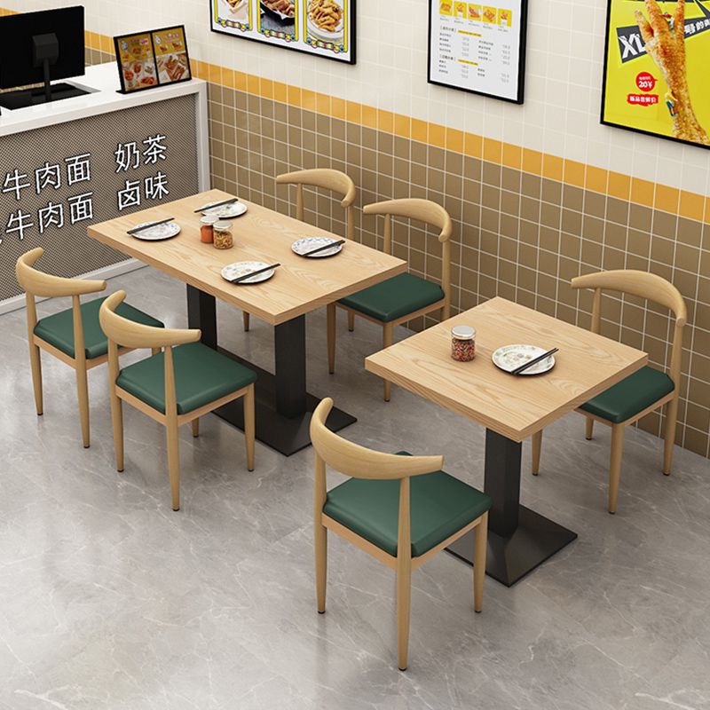 Fast Food Restaurant Tables and Chairs, Commercial Small Square Tables, Burger Shop Snack Bar Tables, Shop Dining Milk Tea Shop Table and Chair Combinations
