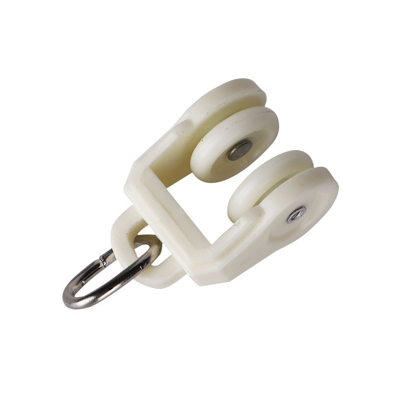 Curtain Track Pulley Roller Old-fashioned Straight Rail Curved Rail Rail Hook Accessories Accessories Ring Buckle Slide Rail Walking Wheel Universal