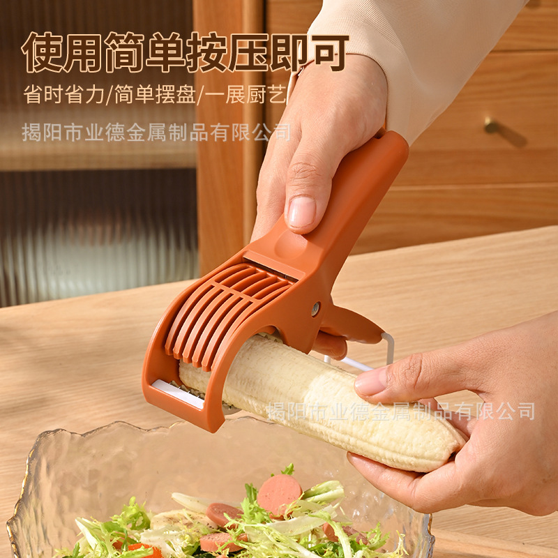 Fruit Slicer, Ham Slicer, Banana Slicer, Lunch Meat, Cucumber, Lemon Slicing Tool, Portable Divider