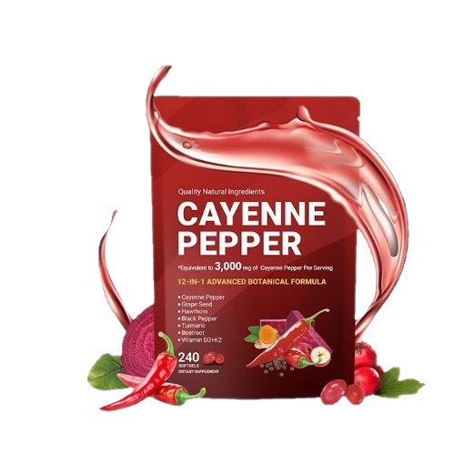 Cross-Border Ready-Made Dietary Ingredient Supplement Capsaicin Soft Capsule D3&K2 Vitamin Dietary Supplement