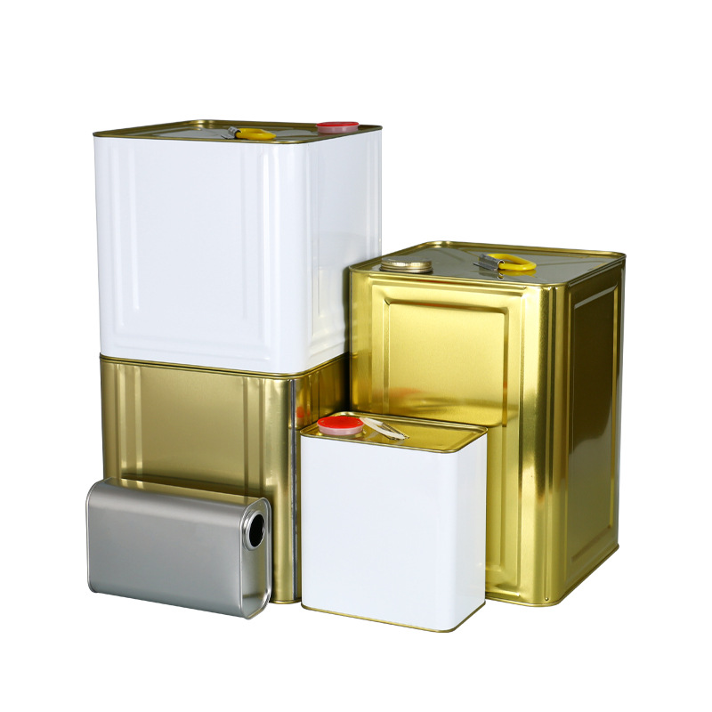 10L 18L 19L 20L tinplate can oil iron can Square water-based painted iron barrel chemical iron can