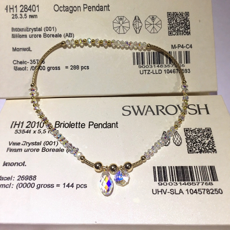 Yiwu Small Commodity Popular Jewelry Austrian Crystal Wholesale 14K Gold Curved Tube Gold Beads with Anklet Starfish Style