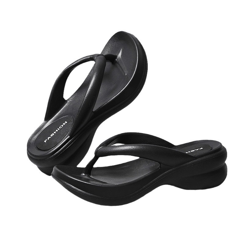 New Eva Wedge Slippers Platform Outfit High Heel Flip Flops Sandals Women's Summer High-end Flip Flops for Women