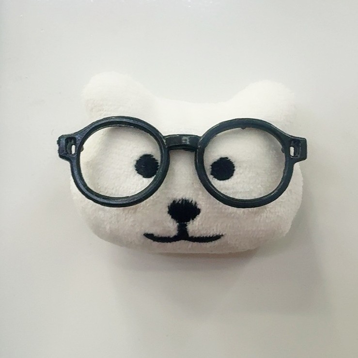 Creative Plush Bunny Hairpin with Glasses, Clogs, Hats and Bags, Fresh and Sweet Accessories