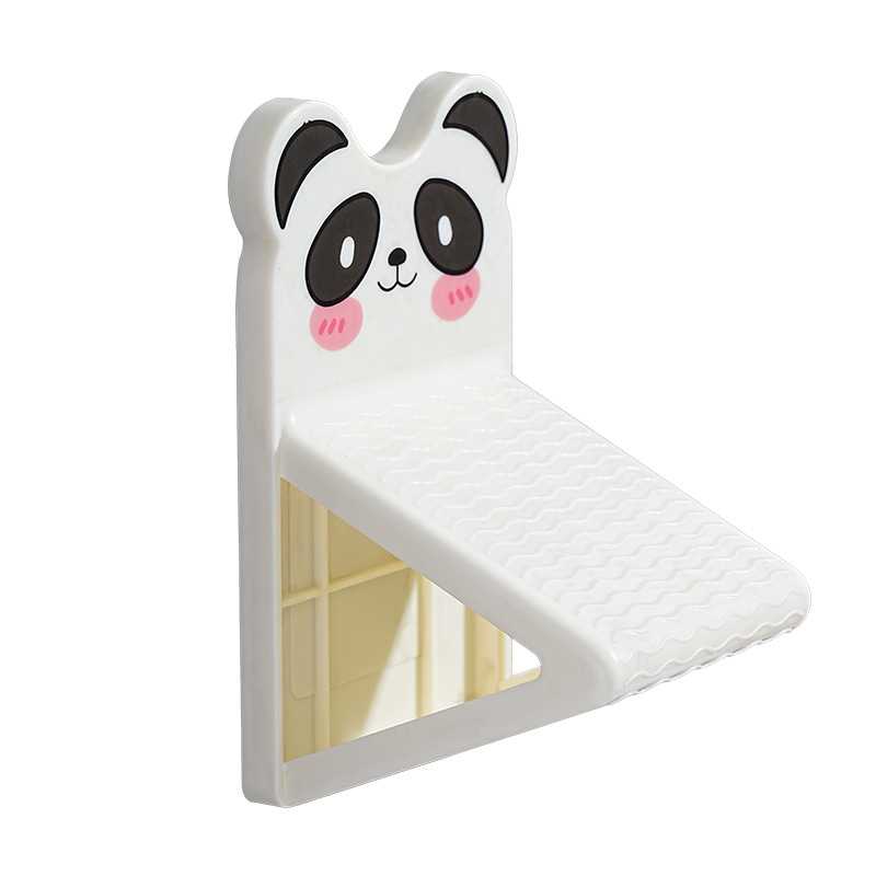 Plastic Pedal Bath Pedal Bathroom Shower Hallway Foot Wash and Wear Socks Artifact Punch-Free Wall-Mounted Foot Pad