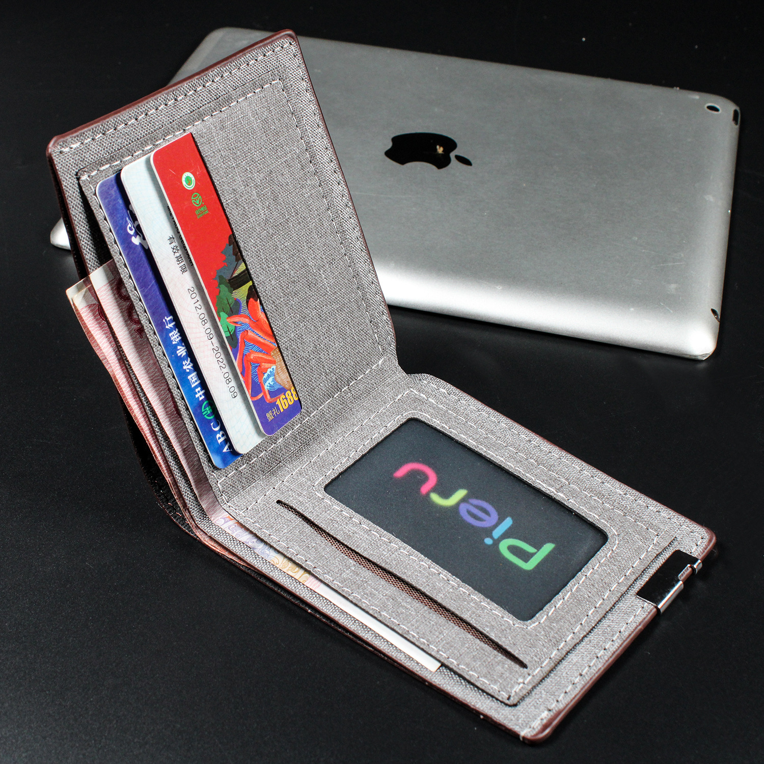 New short casual denim wallet men's multifunctional youth wallet simple coin purse spot wholesale