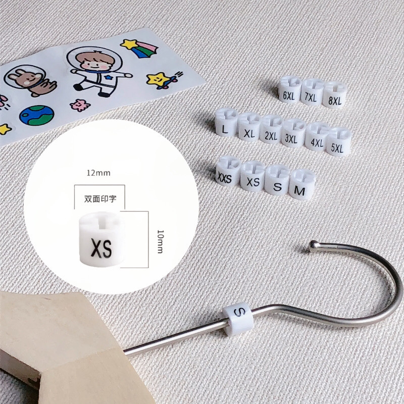 Белая размерная пряжка Xxs-9Xl креативная вешалка пластиковая размерная метка для обуви
