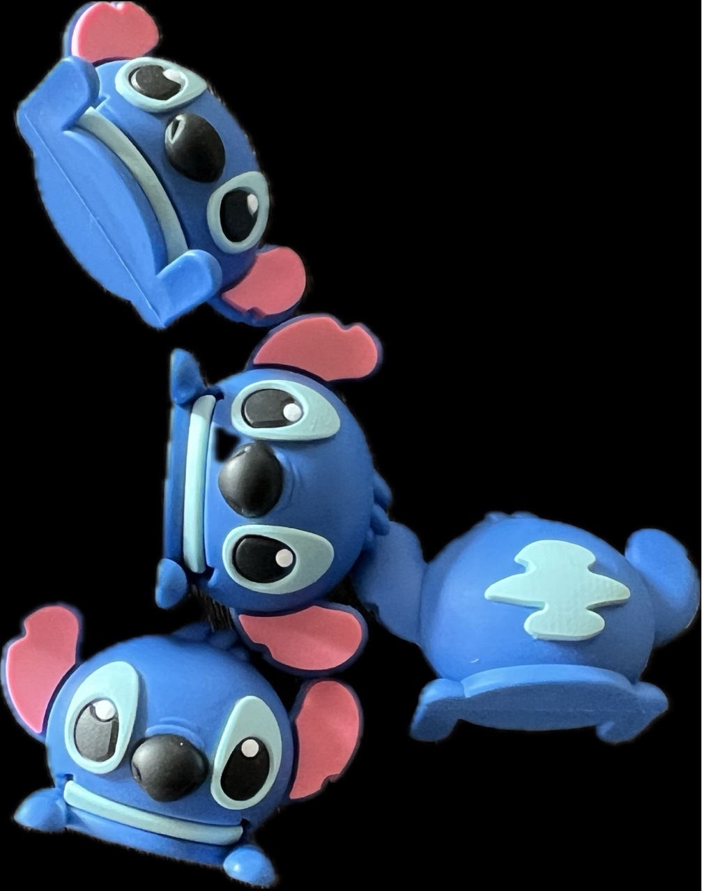 Stitch Cartoon Doll Head Desktop Cartoon Doll Ornaments Electric Car Cycling Cartoon Doll Material