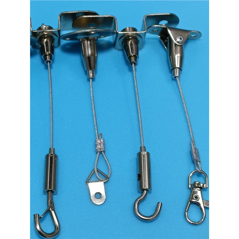 Fluorescent lamp panel lamp chandelier lamp safety exit emergency lamp hanging decoration glass steel wire hanging accessories