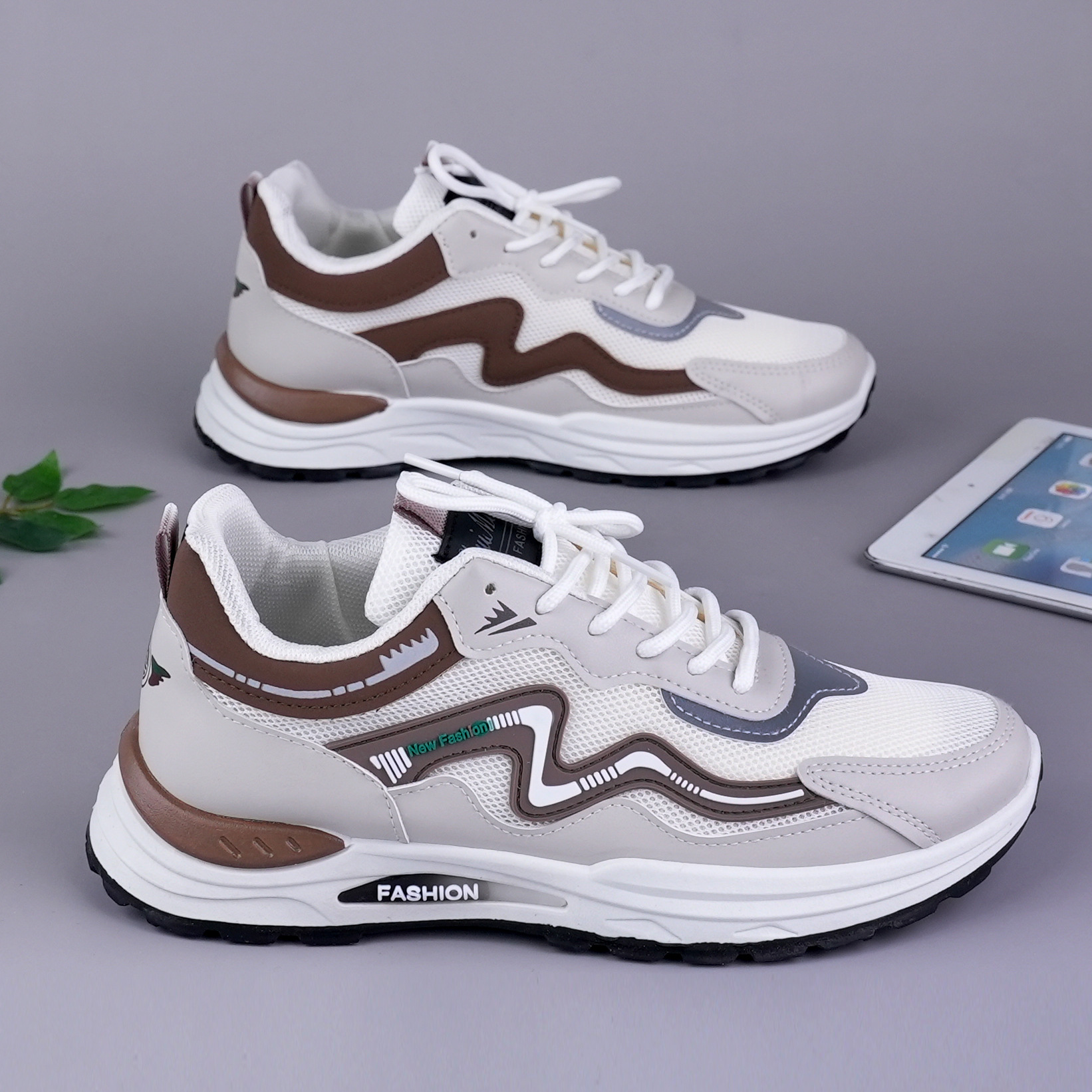 Spring and Summer Double-Layer Mesh Men's Shoes, Men's Casual Sports Shoes, Men's Shoes for Young and Middle-Aged People, Trendy Running Sports Shoes Manufacturer