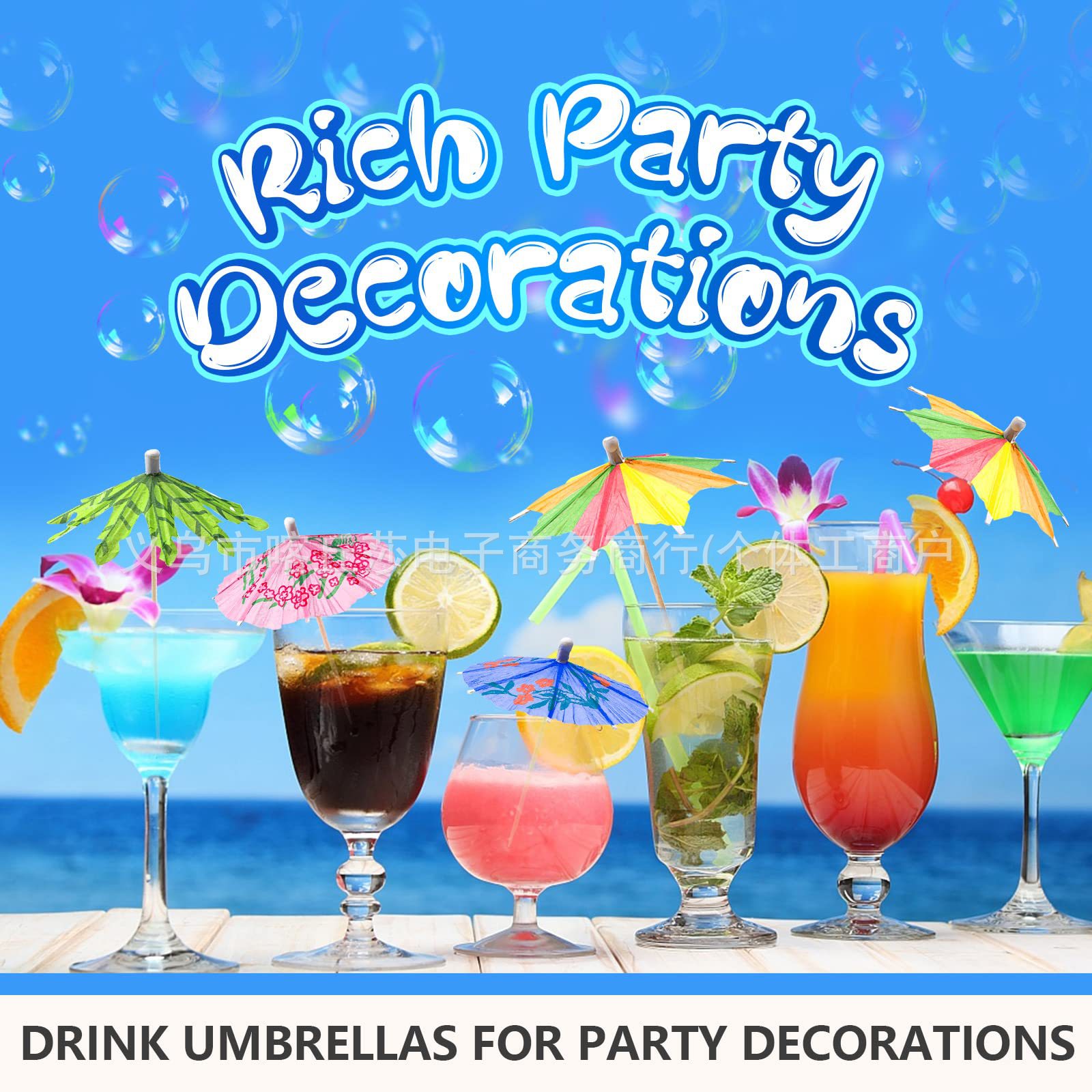 Amazon Craft Umbrella Picks Disposable Dessert Cocktail Decoration Picks Coconut Picks Honeycomb Flamingo Pineapple