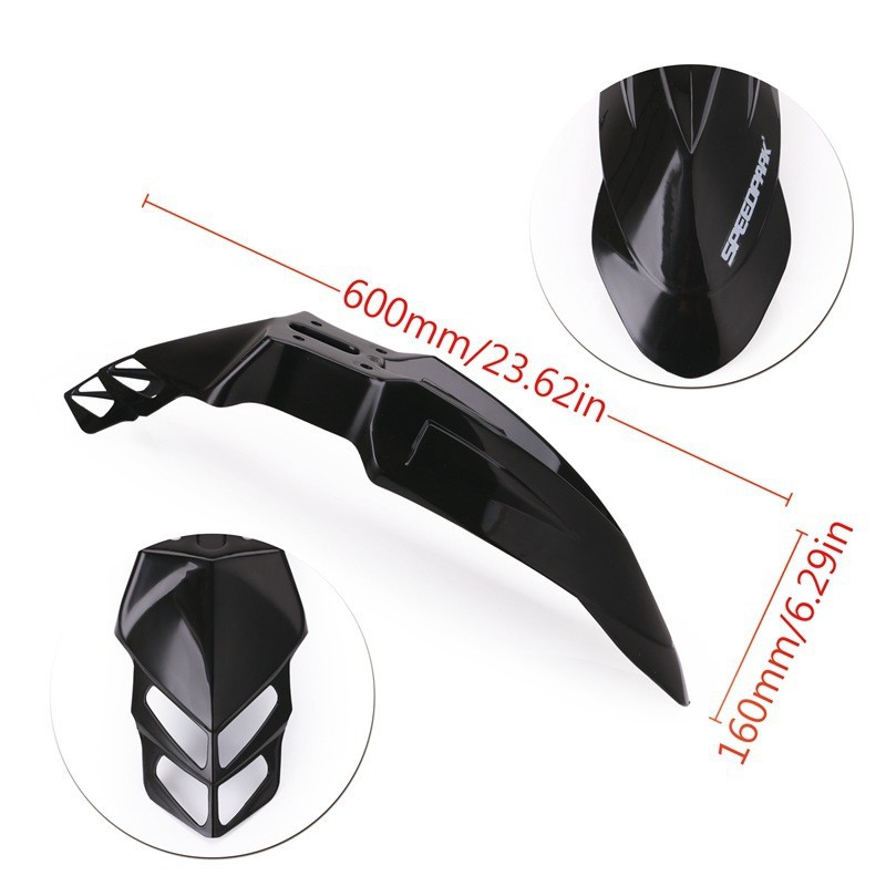 Universal Modification A-Line Front Fender Splash Guard Plastic Mudguard for Motorcycle and Dirt Bike