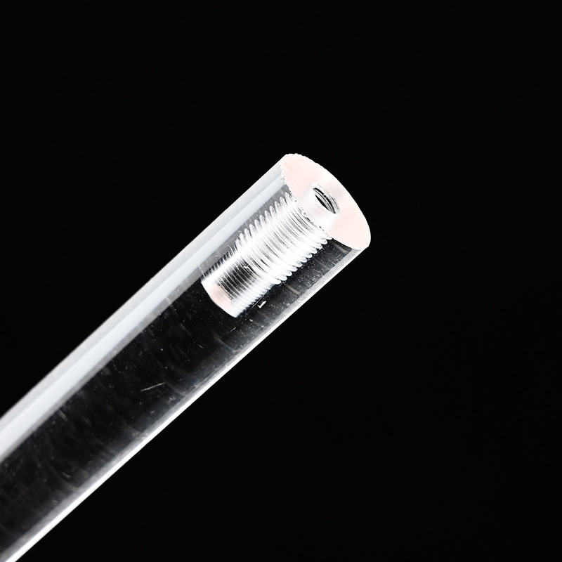 High transparent acrylic round rod plexiglass rod bubble light guide rod large diameter solid crystal column processing