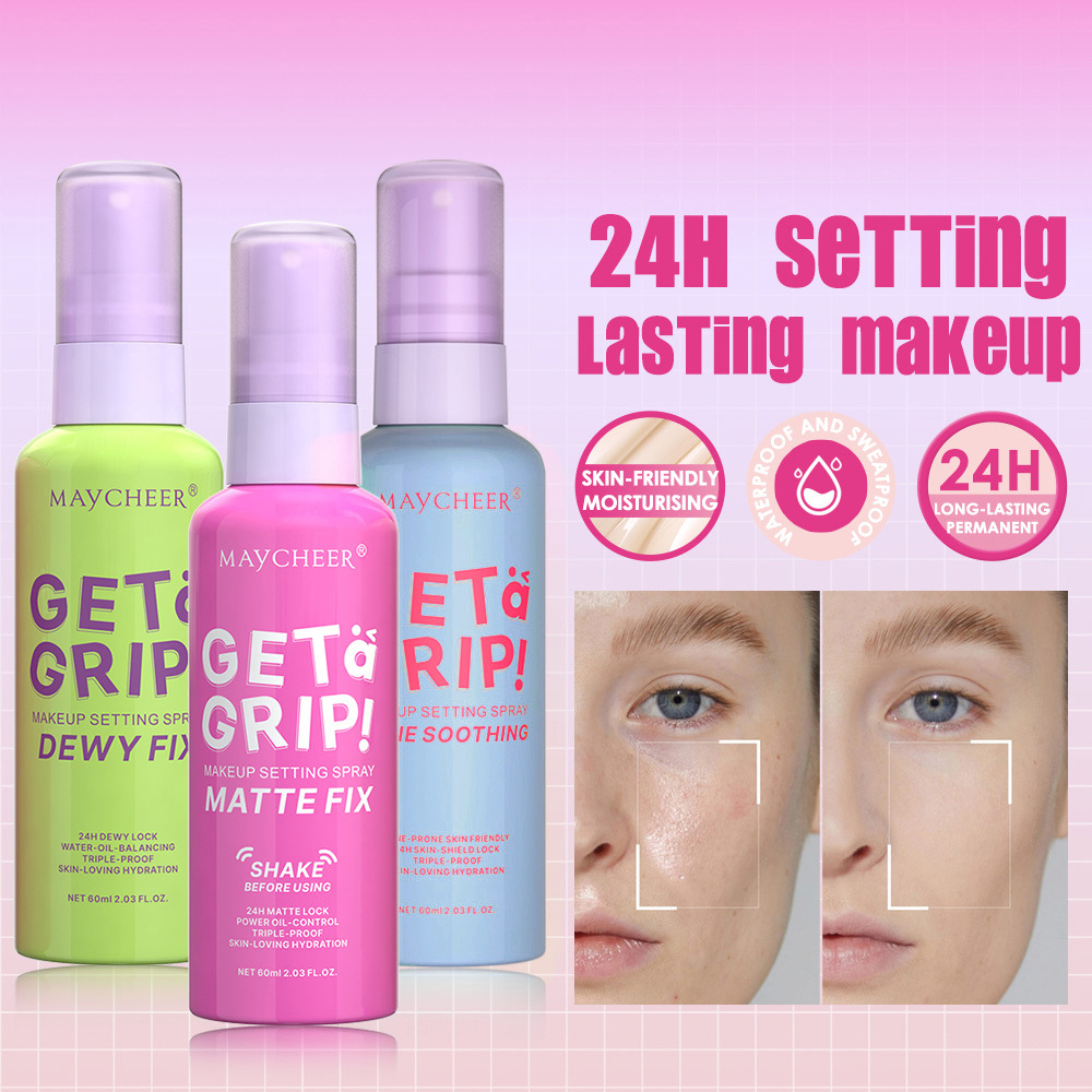 Maycheer Makeup Setting Spray Matte Matte Water Light Oil Control Non-Fading Non-Tight Waterproof Long-Lasting Cross-Border Export