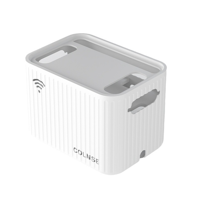 Wall-mounted storage box wireless wifi TV set-top box router rack non-punching storage box wall-mounted