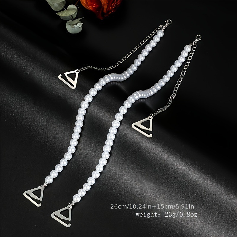 Elegant Pearl Shoulder Strap Adjustable dress Dress Shoulder Strap Exquisite Bra Sling Beautiful Back Clothing Accessories Women