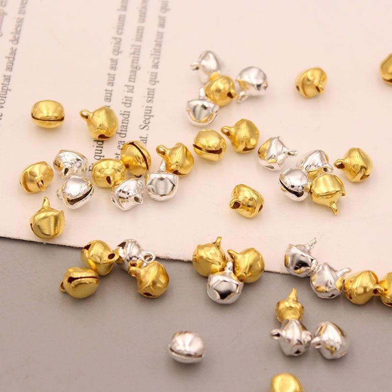 6/8MM water drop iron bell diy antique hairpin hair decoration material tassel decorative pendant accessories