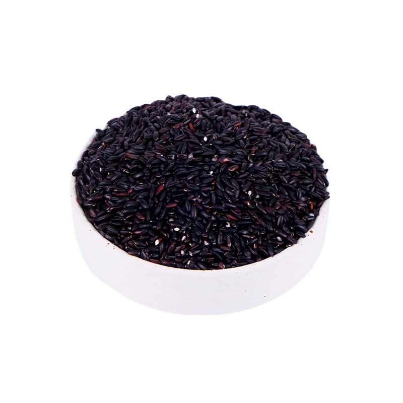 Factory Direct Sales Low-Temperature Baked Soy Milk Raw Materials Cooked Black Rice Northeast Black Rice Cooked Grains Grinding Raw Materials