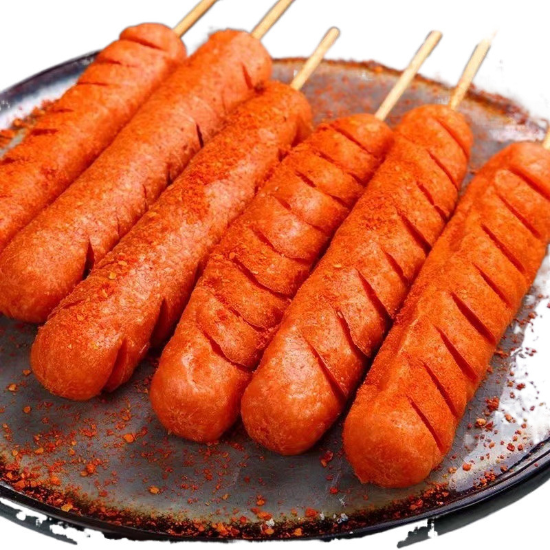 Starch Fried Grilled Sausage, Street Grilled Sausage, Ham Sausage, Fried Sausage, Noodle Sausage, Internet-Famous Crispy Sausage