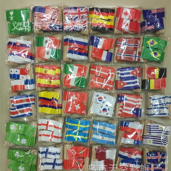 Thailand Toothpick Flag Spot Thai Restaurant Fruit Cake Steak Pizza Toothpick Flag Spot Toothpick Flag