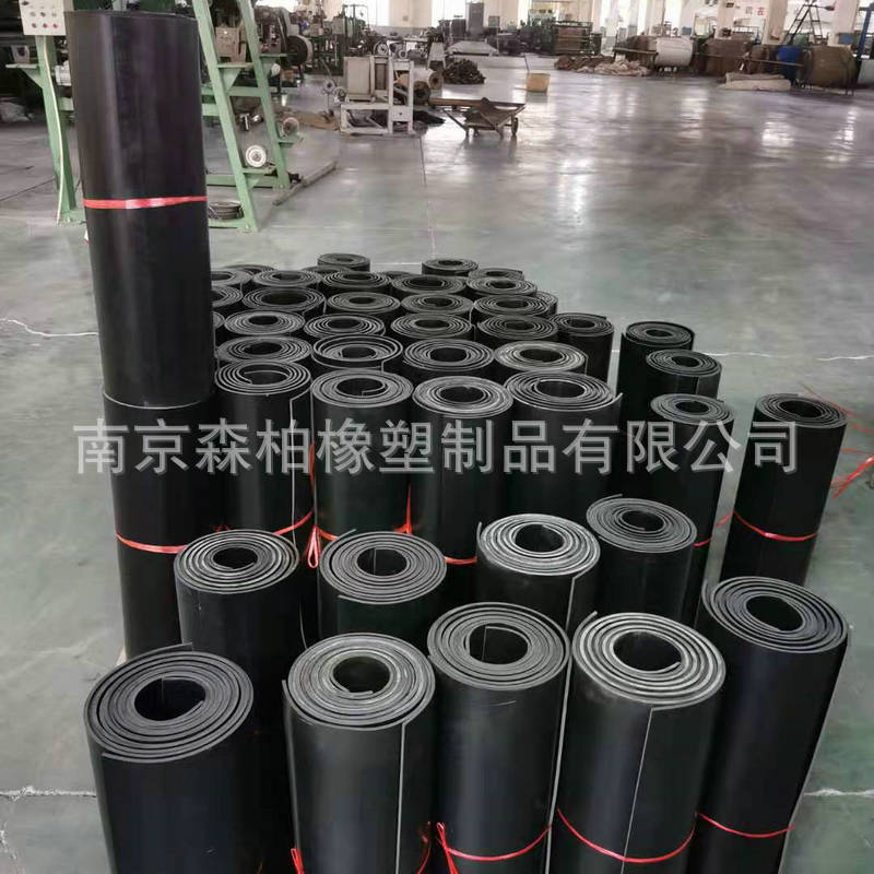 In stock supply customized industrial damping rubber plate indoor floor sound insulation high elasticity rubber plate